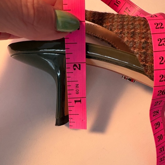 Sam Edelman Plaid Slingback Heels - Picture 4 of 5